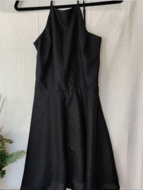 Dance & Marvel, Black Spaghetti Strap Halter Mini Dress, Size Medium